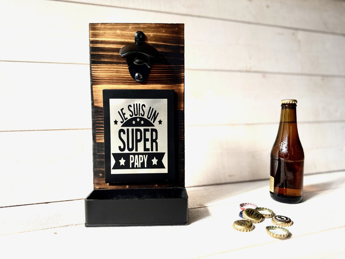 Décapsuleur mural — Super Papi