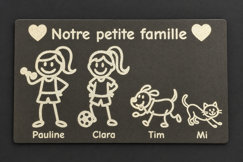 Exemple de magnet personnalisé — photo retouchée de l’atelier